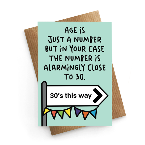 Late 20's Birthday Card