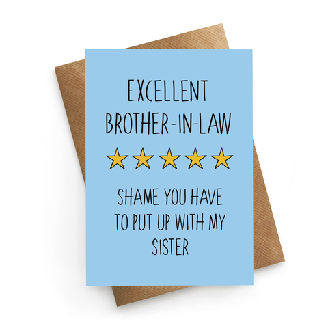 Brother In Law Birthday Card