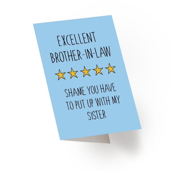 Brother In Law Birthday Card