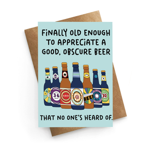 Craft Beer Birthday Card