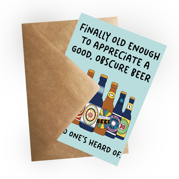 Craft Beer Birthday Card