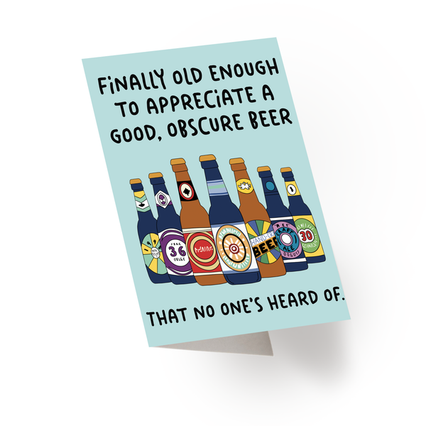 Craft Beer Birthday Card