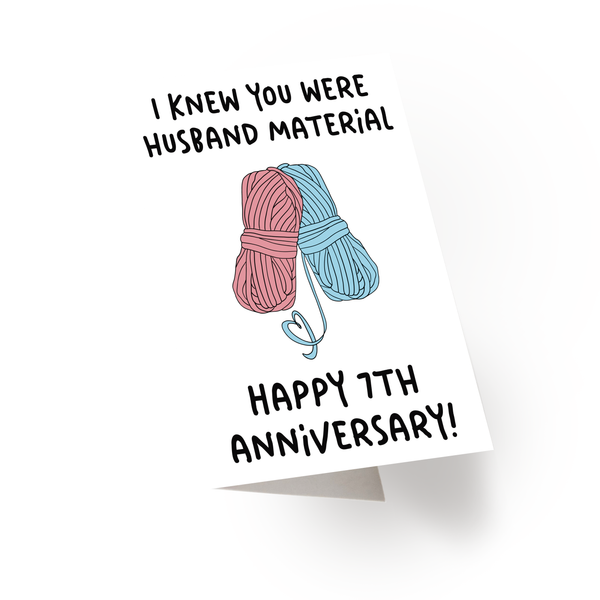 Wool Wedding Anniversary Card