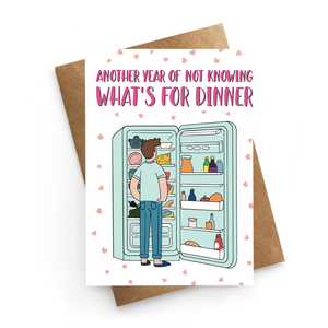 What's For Dinner Anniversary Card