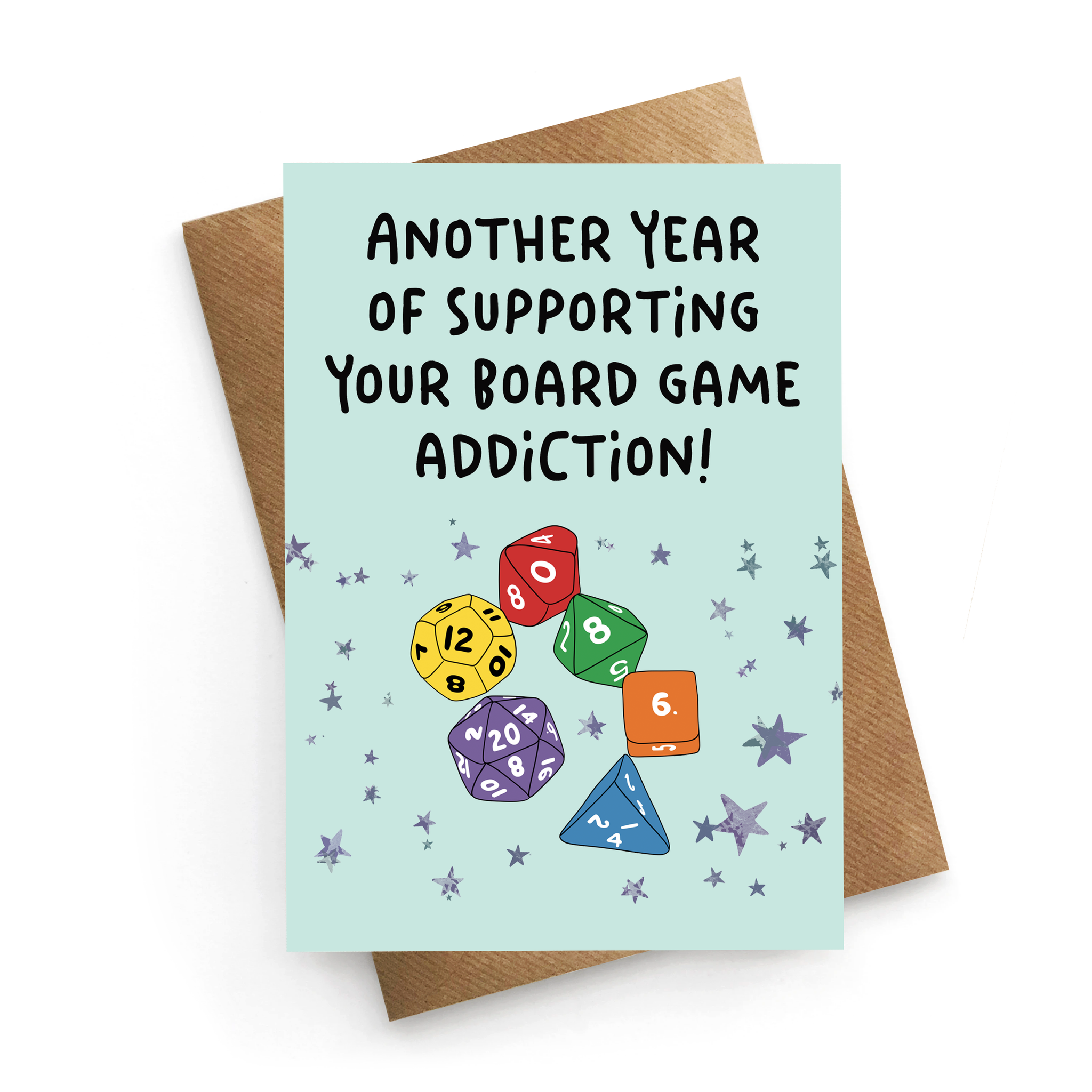 Board Game Addict Card