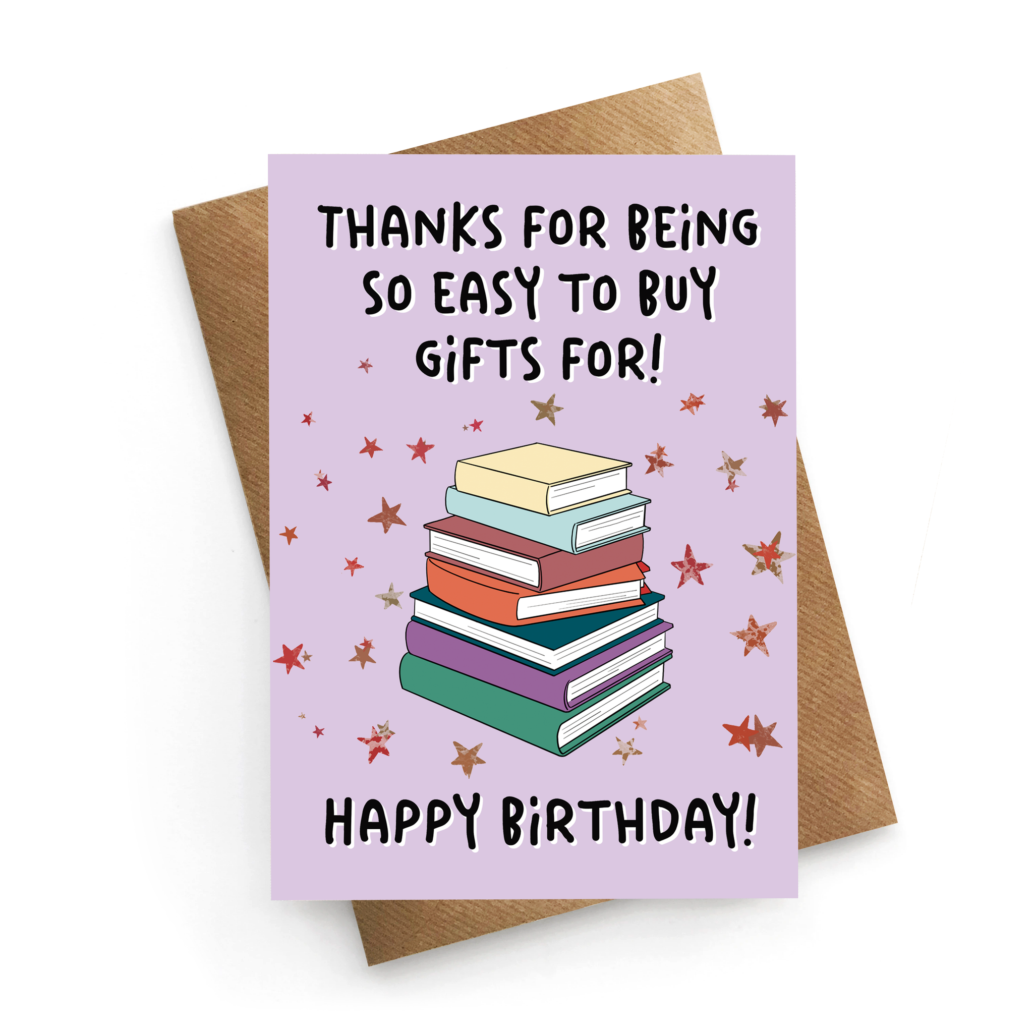 Book Gift Birthday Card