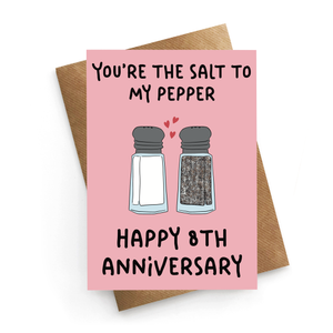 Salt Wedding Anniversary Card