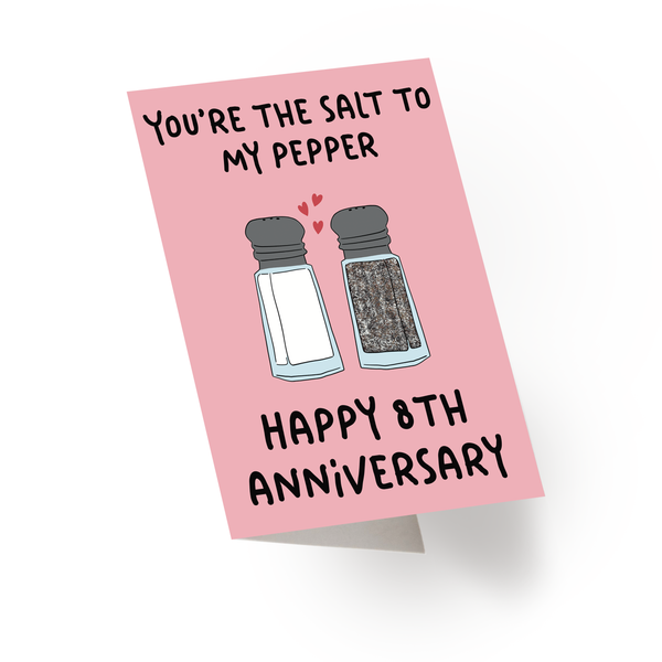 Salt Wedding Anniversary Card