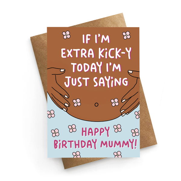 Bump Birthday Card Mummy