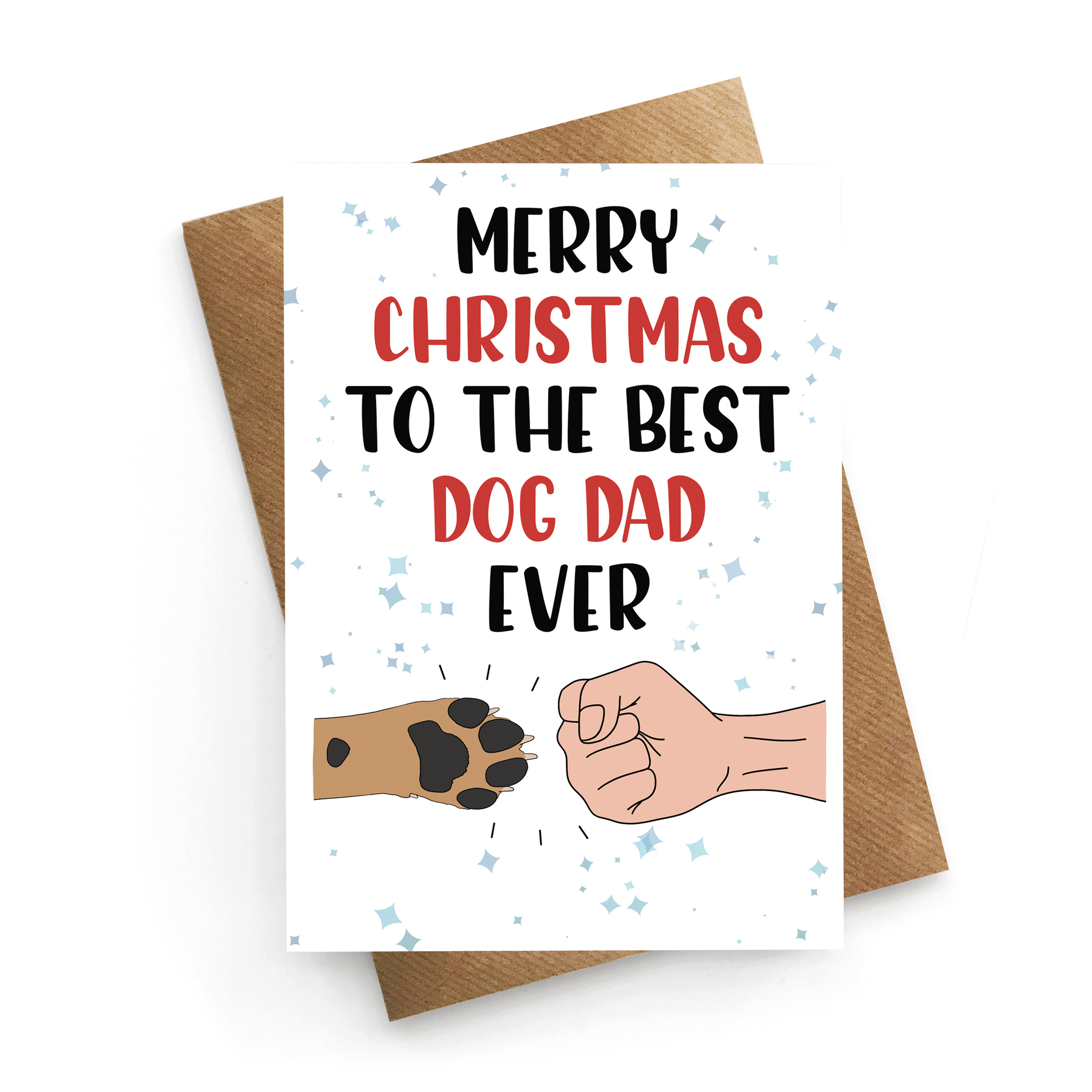 Dog Dad Christmas Card