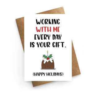 Work With Me Holiday Card