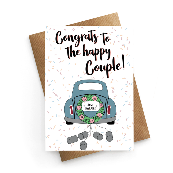 Happy Couple Wedding Card