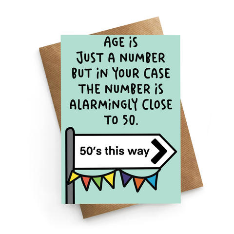 Late 40's Birthday Card