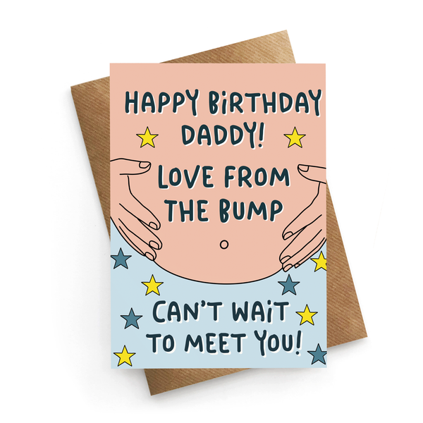 Bump Birthday Card Daddy