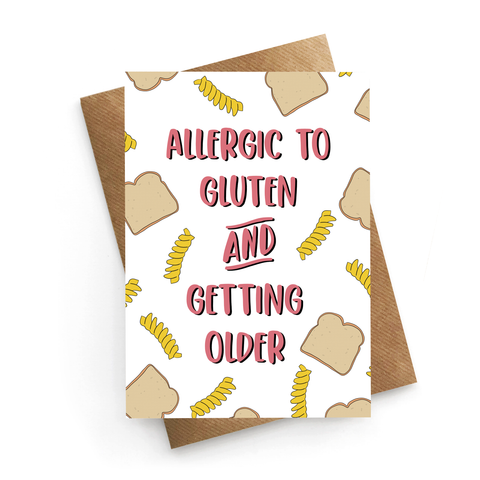 Gluten Birthday Card