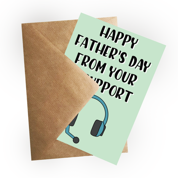 IT  Support Father's Day Card