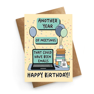 Meetings Birthday Card