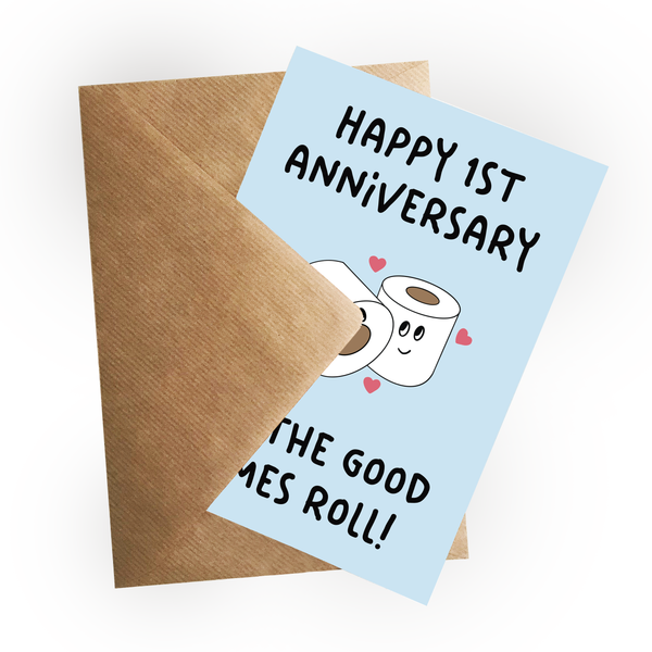 1st Wedding Anniversary Card