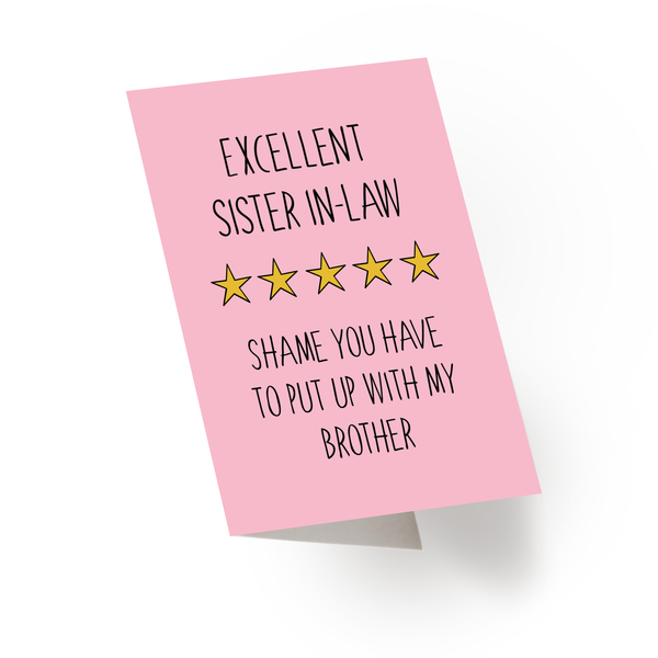 Amazing Step Sister Card