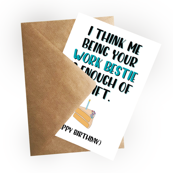 Work Bestie Birthday Card