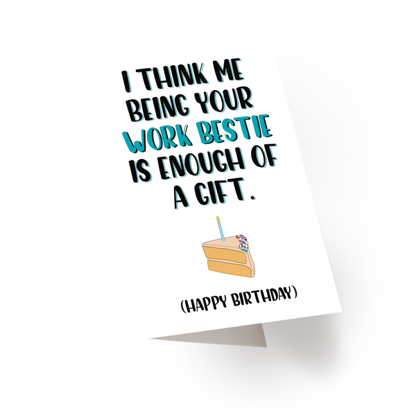 Work Bestie Birthday Card