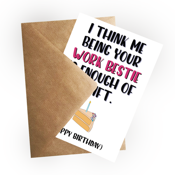 Work Bestie Birthday Card