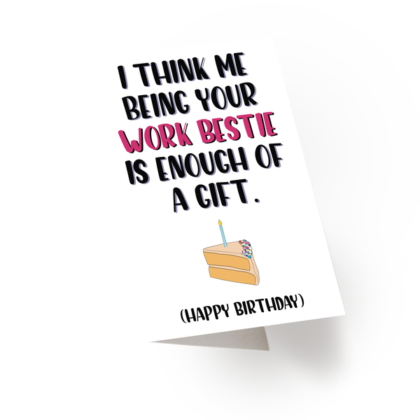 Work Bestie Birthday Card