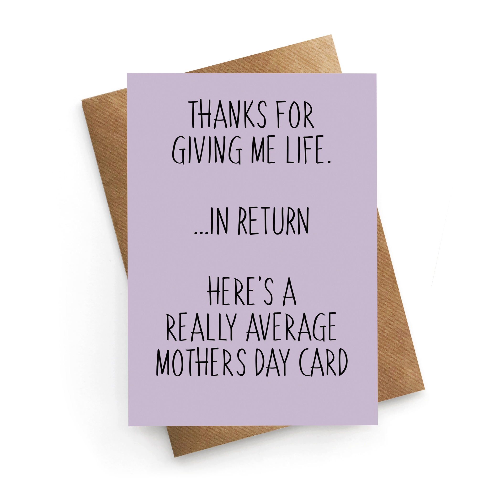 Average Mother's Day Card