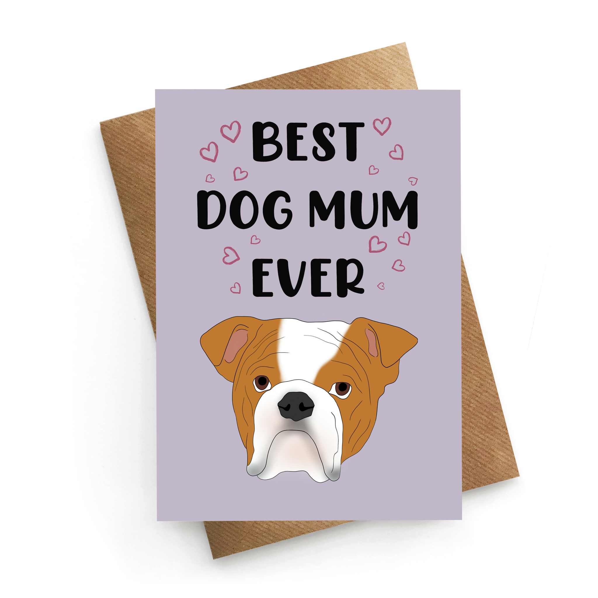 Bulldog Mum Card