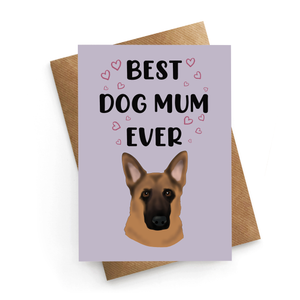 German Shepherd Mum Card