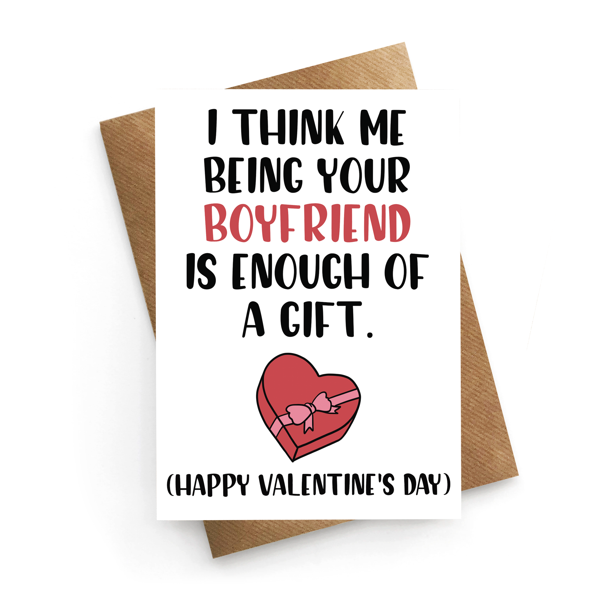 Boyfriend Gift Valentines Card