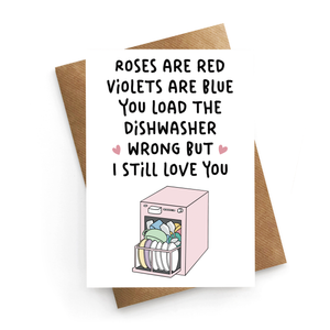 Dishwasher Valentines Card