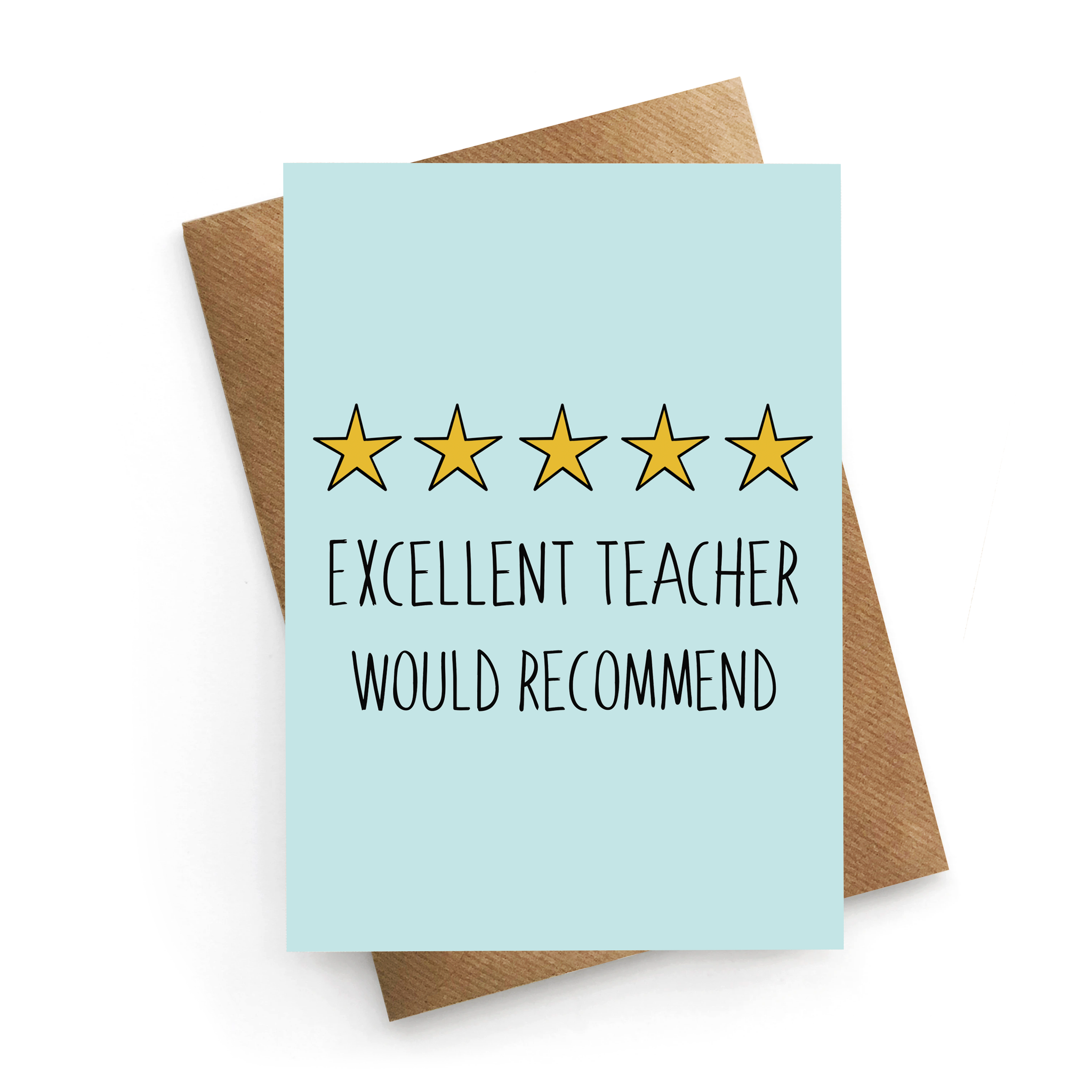 Excellent Teacher Card