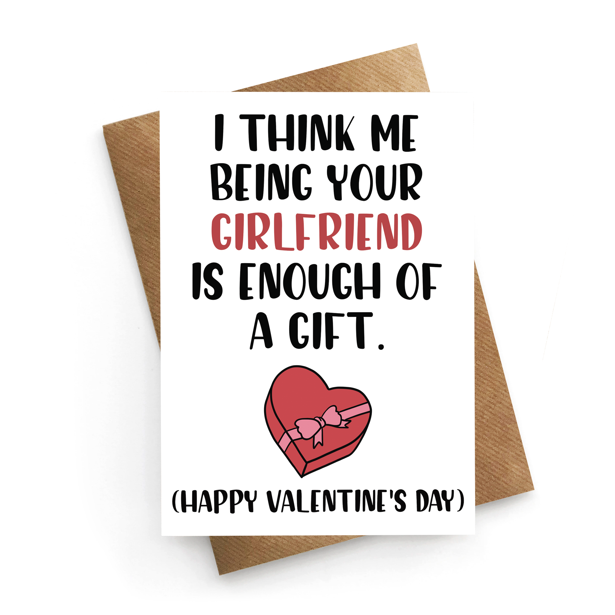 Girlfriend Gift Valentines Card