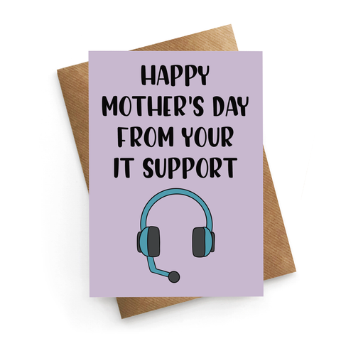 IT Support Mum Card