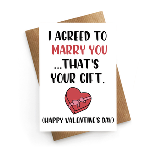 Marry You Valentines Card