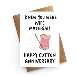 Wife Cotton Anniversary